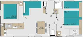 mobilhome-vp3chambres-camping-bel-air-bordeaux-plan